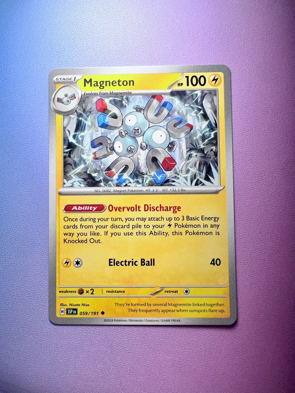 magneton - 059/191 (uncommon) — pokémon: surging sparks
